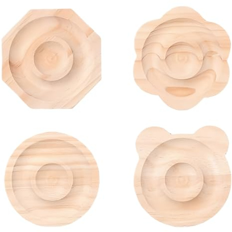 YJFY Armband holz perlenbrett Rund holzfarbene perlenbretts Holz | für Schmuckherstellung die DIY-Herstellung von Armbändern und Schmuck sowie die Organisation Aufbewahrung (Rohholzfarbe)