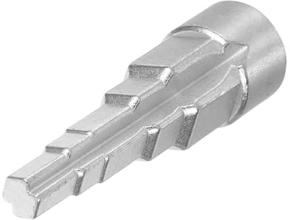 Metal Ratchet Valve Wrench for Radiator Maintenance and Core Removal | Stepped Head Design, Portable Hand Tool, Suitable for Water Valve Tasks, Silver Metal Finish