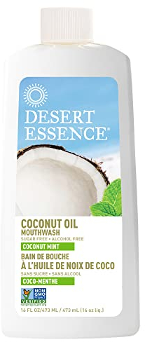 DESERT ESSENCE - Coconut Oil Mouthwash, Coconut Mint - 16 fl. oz. (480 ml)