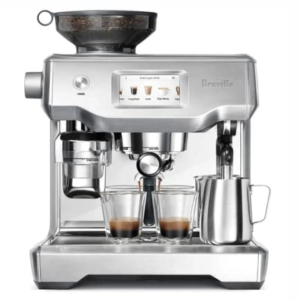 Breville the Oracle Touch Automatic Espresso Machine with Grinder & Milk Frother, Espresso Maker with Touchscreen, Cappuccino & Latte Machine for Home, BES990BSS, Brushed Stainless Steel