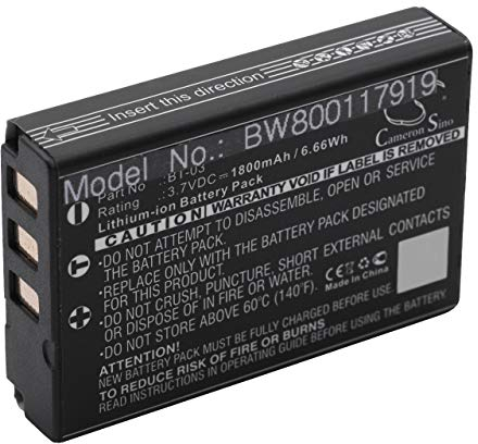 vhbw 1x Akku kompatibel mit Zoom Q8 Kamera (1800 mAh, 3,7 V, Li-Ion)