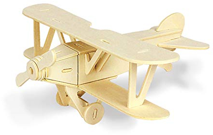 Georgie Porgy 3D Holz Puzzle Tier Bausteine für Kinder Puzzle pädagogisches Spielzeug Geschenk (JP208 Albatross Flugzeuge)
