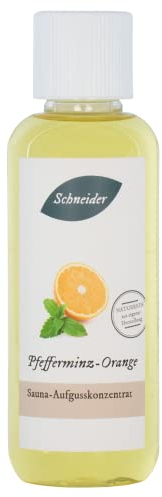 Saunabedarf Schneider - Aufgusskonzentrat, Saunaaufguss Pfefferminz-Orange 250ml