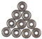 10pcs Stahllager, 623ZZ 3x10x4mm Carbon Chromstahl Abgeschirmte Metrische Abgedichtete Lager Geeignet für Skateboards, Inline-Skates und Roller