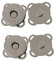 Trimming Shop Sew On Flower Magnetic Press Stud Clasps for Leather Craft, Lightweight 2-Part Snap Fasteners for Sewing, Bags, Clothing Repair, Crafts & DIY Projects (18mm, Gunmetal Black, 2pcs)