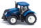 siku 1091, Trattore New Holland T7.315, Metallo e Plastica, Blu, Cabina rimovibile e gancio di traino