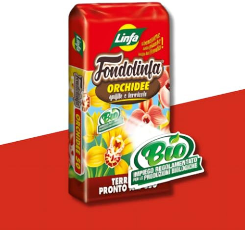 Erde für Orchideen - Fondolinfa - Linfa - Packung mit - 10 L