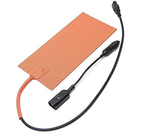 12V 100W Silicone Heating Pad Mat Quick Heater with Detachable Power Cable for Food Delivery Bag 5.98X11.97 Inches