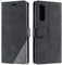 SONWO Coque pour Oppo Find X2 Neo, Etui en Cuir PU Portefeuille Housse Fermeture Magnétique und Flip pour Oppo Find X2 Neo, avec Fermeture Magnétique, Noir