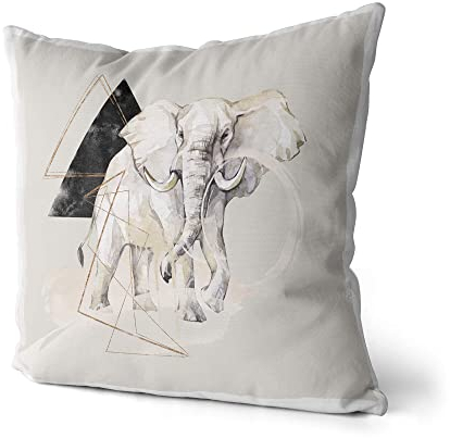 Kissen Dekokissen Kuschelig Eauzone Aquarell Elefant Pastelltöne Dekorativ Schön Weich