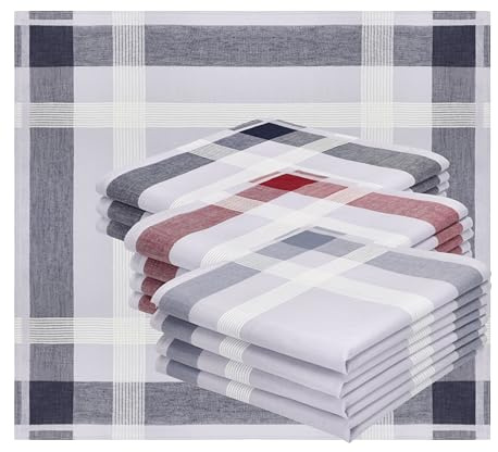 Betz 12 Stück Herren Stoff Taschentücher Set LUX 3 Größe 40x40cm 100% Baumwolle