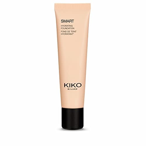 KIKO Milano Smart Hydrating Foundation 01 - Wr 01 | Moisturising And Evening Liquid Foundation, Warm Rose 01