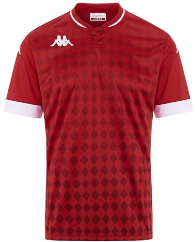 Kappa Bofi Herren T-Shirt, rot/weiß, M