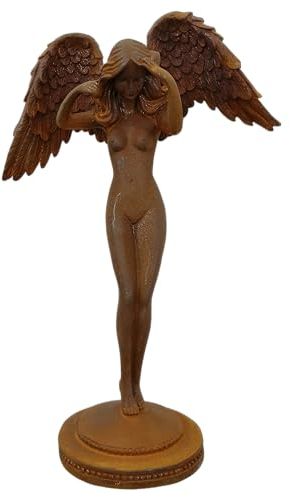 Generisch Deko Figur Edelrost Rost Metall Engel Frau Flügel nackt sexy Gartendeko Statue