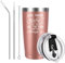 Livole Geschenke für Beste Freundin, Frauen Weihnachten, Geburtstagsgeschenk, Geschenk Beste Freundin Tasse - Good Friends Are Like Stars - 600ml Doppelwandig Kaffeebecher to go, 20oz Camping Becher