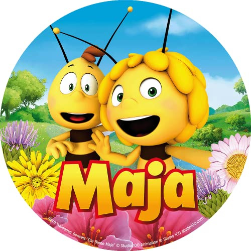 Tortenbild Biene Maja und Willi 6 - 38 cm Rund (20 cm)