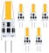 TIAFELNGLY G4 LED Lampen 2W,Dimmbar Kein Flimmern G4 LED Warmweiss Energiesparende Glühbirnen AC/DC 12-24V kleine Glühbirnen 360 Grad Winkel 2W Lampen Birne G4-6er Pack