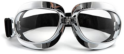 evomosa Vintage Motorradbrille, Sportbrille für Motorräder