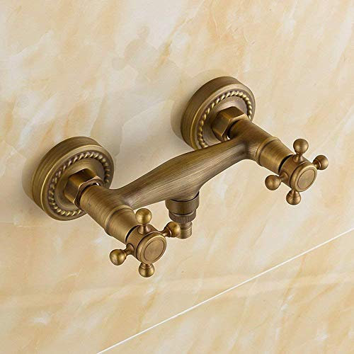 Miscelatore a parete in ottone vintage Miscelatore per doccia Rubinetto per valvola Interruttore di controllo Rubinetto per bagno, Rubinetti per lavello da cucina Vita interessante