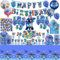 Geburtstag Party Set，Geburtstag Geschirr Kit，Deko Luftballon，Partygeschirr,Kindergeburtstag Party Deko