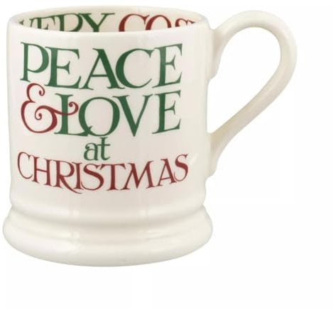 Emma Bridgewater Christmas Toast & Marmalade Peace & Love 1/2 Pint Mug