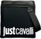 Just Cavalli Schwarze Tasche mit geprägtem Logo für Herren UNI, Schwarz