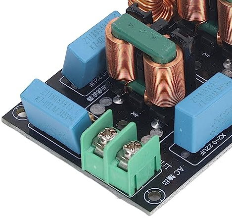 Filtro di Alimentazione EMI, 10A 3 fasi EMI EMC Filtro di alimentazione monofase FCC Anti Interferenza Modulo di alimentazione filtro AC110-250V per eliminare e sopprimere il ronzio del trasformatore