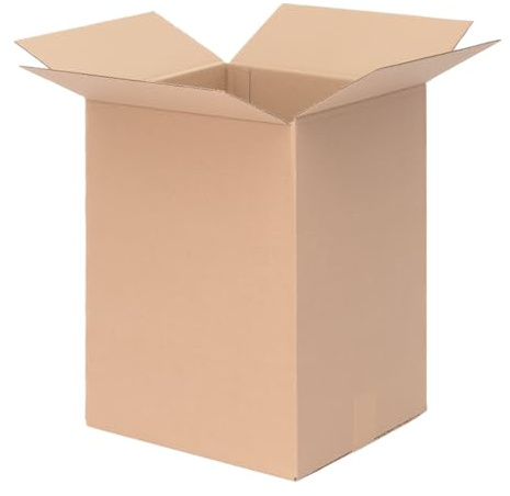 verpacking Faltkartons 335 x 300 x 450 mm variable Höhe KK 65 Braun [Größe und Stückzahl wählbar] 1-wellig mittelgroße Kartons 50 Stück