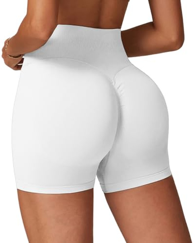 Qmttoae Impact Nahtlose Shorts, 11,4 cm, Scrunch Butt Lifting, Fitness-Shorts für Damen, Booty-Shorts, Workout-Shorts, Bauchkontrolle, Radler-Shorts, Yoga