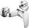 ALFKET Monomando Ducha, Mezclador de Ducha Salida Inferior Universal G1/2, Grifo Ducha Baño de Pared para Baño Ducha Bañera, Cromo, Plata