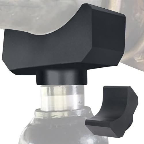 Eoixuqba Bottle Jack Adapter Saddle, Heavy Duty Bottle Jack Adapter, Aluminum Lifting Saddle Bottle Jack Tool, Floor Jack Axle Adapter, Hydraulic Jack Adapter