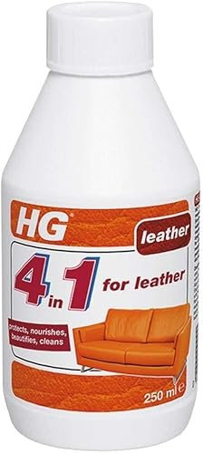 ASA® HG 250ml Leather Cleaner, 4-in-1, Safe & Mild for Coloured & Faux Leather, Cleaner & Conditioner to Restore Leather Furniture, Effective Polish & Treatment Protects Against Stains