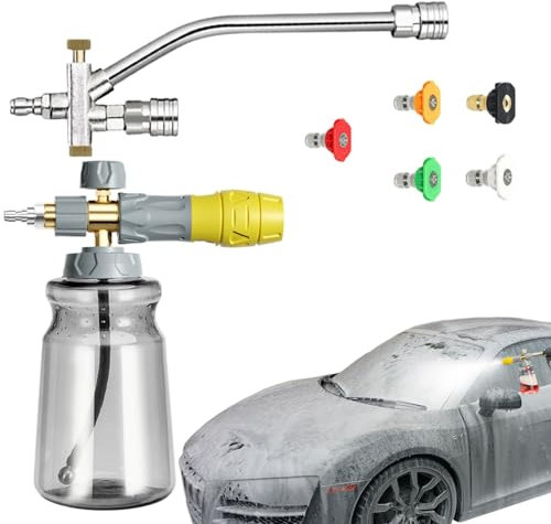 Doppelanschluss von Saker -Schaumkanonen, Doppelanschluss von Schaumkanonen | 4000 psi -Werkzeug tägliche Schaumkanone | Ergonomische Autowaschanwendungen für die automatische Details von Auffahrt Rei