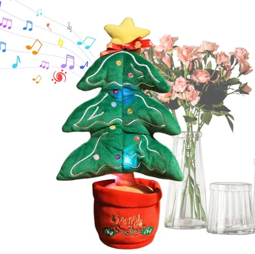 DzpKrka Juguetes de Navidad Árbol | Árbol de Navidad Interactivo con Canción y Luz para Niños | Decoración Estacional para Habitación | Apartamento