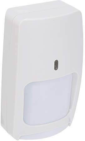 Aumotop Hochempfindlicher Dual-Tech-Sensormelder für die Sicherheit zu Hause – PIR und Mikrowelle – Weißes ABS