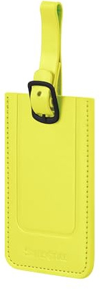 Samsonite TA Revolution - Gepäckanhänger Set 2 Stück, Kofferanhänger für Koffer und Taschen, mit verstellbarem Riemen, Adresskarte, Schutzklappe für Privatsphäre, Grün (Lime)
