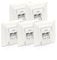 PureLink SET-MCA200-05 CAT.6a Netzwerkdose Unterputz 2x RJ45 Buchse weiß