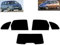 Passgenaue Tönungsfolie für-Opel Meriva 5-Türen 2003-2009 Heck/Seitenscheiben (20% Schwarz)