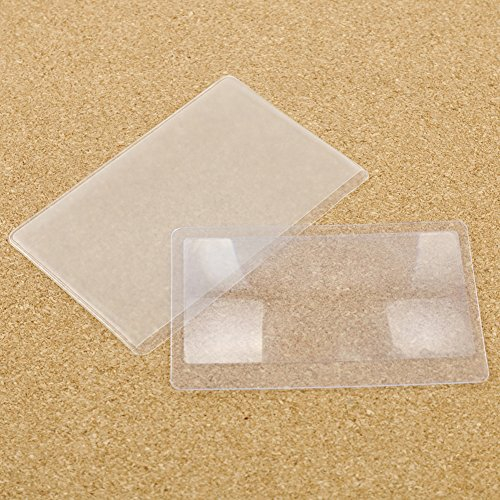 Akaddy 10 PCS Kreditkarte 3 X Vergrößerungsglas Vergrößerungsglas Fresnel LENS