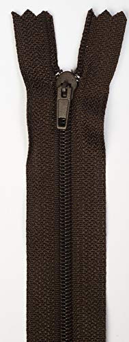 Jajasio 3 Stk. Reißverschlüsse nicht teilbar 3mm Spirale in 39 Farben braun 20cm nicht teilbarer Reißverschluss