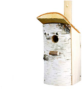 Damian-Wiklina Vogelnistkasten, Vogelhaus, hölzerner Nistkasten 12 x 13 H 25/33 cm (32mm)