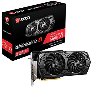 MSI Gaming Radeon RX 5600 XT Boost Clock: 1620 MHz 192-bit 6GB GDDR6 DP/HDMI Dual Torx 3.0 Fan Freesync DirectX 12 Ready Graphics Card (RX 5600 XT GAMING MX)
