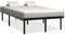 vidaXL Bettgestell Metallbett Bett Schlafzimmerbett Doppelbett Schlafzimmermöbel Ehebett Bettrahmen Lattenrost Schwarz Metall 180x200cm