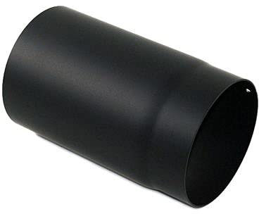 Tuyaux de poêle noir - Tous les diamètres et formes - Diamètres 120, 130, 150, 160, 180, 200 mm (diamètre 150 mm, droit 25 cm)