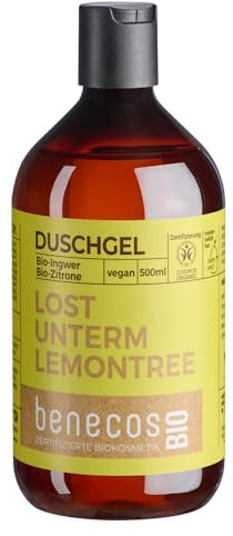 benecos Gel douche bio gingembre bio + citron bio - Lost under LEMONTREE - Végétalien - Plastique recyclé