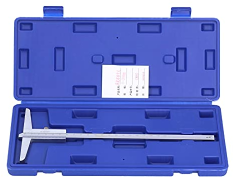 Calibrador De Profundidad De 0,02 Mm, Herramienta De Medición Micrométrica De Alta Precisión, Calibre Vernier De Acero Inoxidable Cromado(0-200mm)