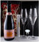 Geschenk Champagner Veuve Clicquot Rosè + Flaschenverschluß + 2 Champagnergläser