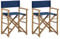 Rillbus Regiestühle 2er Set Gartenstühle Klappbar, Faltstuhl/Klappstuhl Balkonmöbel Terrassenmöbel Relaxsessel, Bambus, Stoff 60x45x88cm