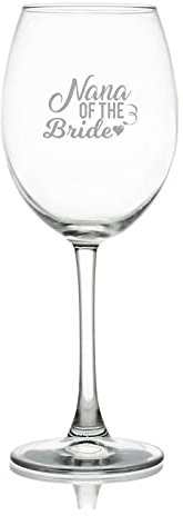 Nana of The Bride Weinglas gravierte Gläser für Party, Hochzeit, Weihnachtsgeschenk, 500 ml