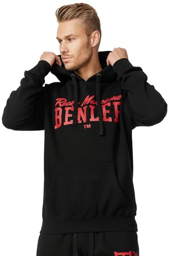 BENLEE Herren Kapuzensweatshirt Normale Passform STRONGHURST, Black/Red, M